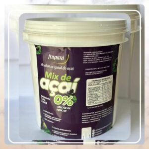 Creme de açaí zero adição de açúcares