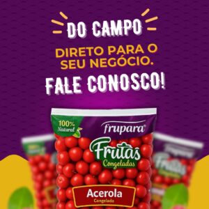 Acerola congelada embalagens 01 e 10 kg