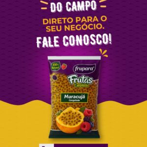 Maracujá polpa integral embalagens 01 e 10 kg
